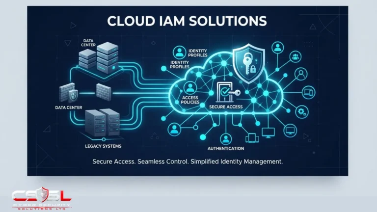 Cloud IAM solutions diagram showing identity and access management across cloud platforms