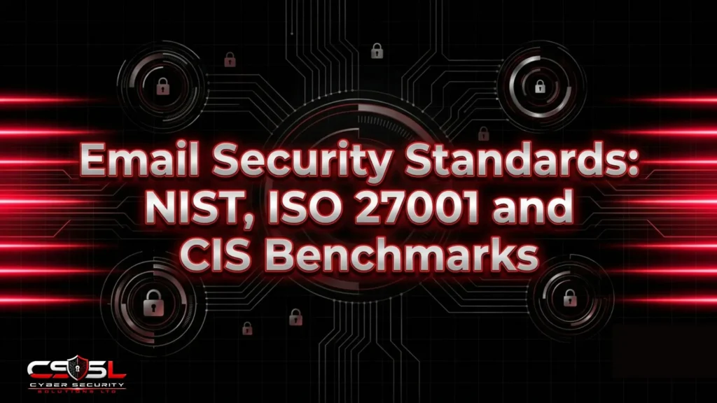 Email security standards explained: NIST, ISO 27001 and CIS Benchmarks compared, and which your organisation should follow.