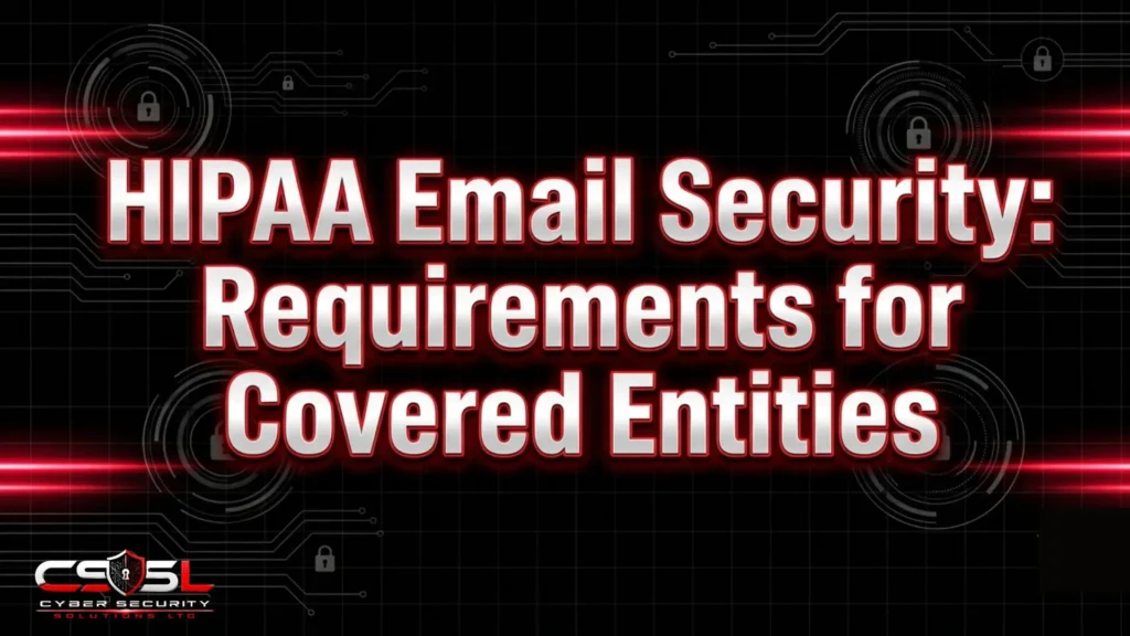 HIPAA Email Security: Requirements for Covered Entities