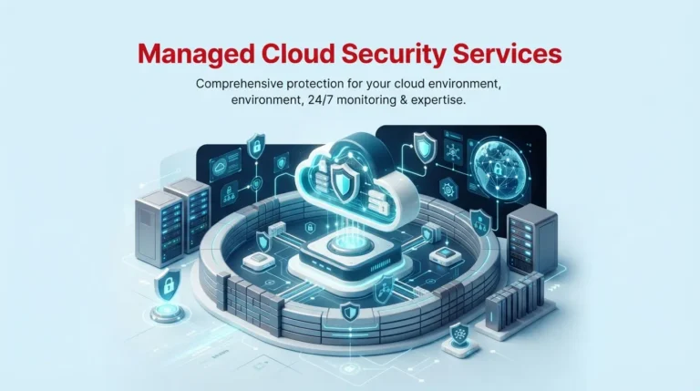 Managed cloud security services diagram showing third party provider monitoring remediation and compliance for cloud environments