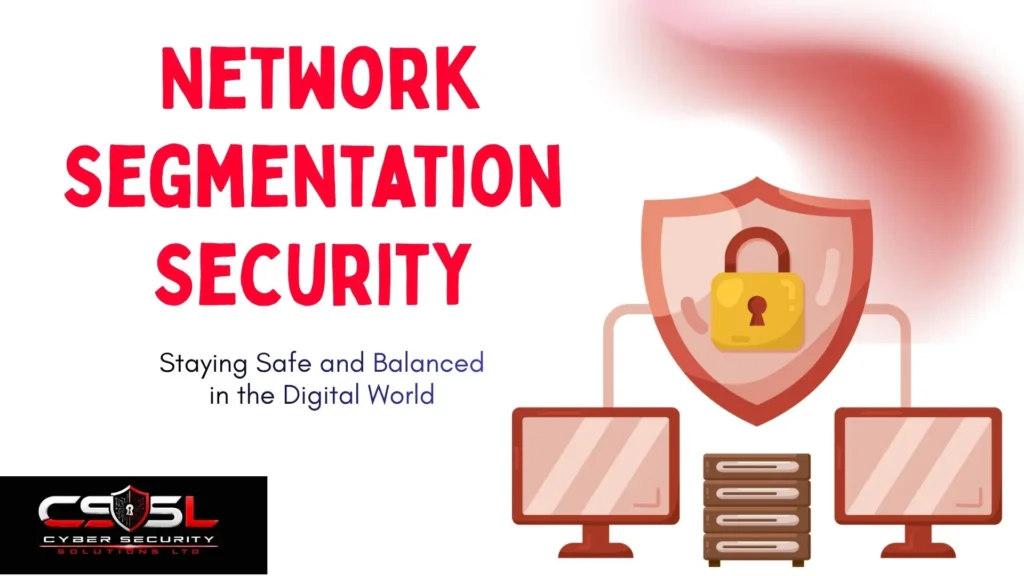 Diagram illustrating network segmentation security with VLANs isolating network traffic