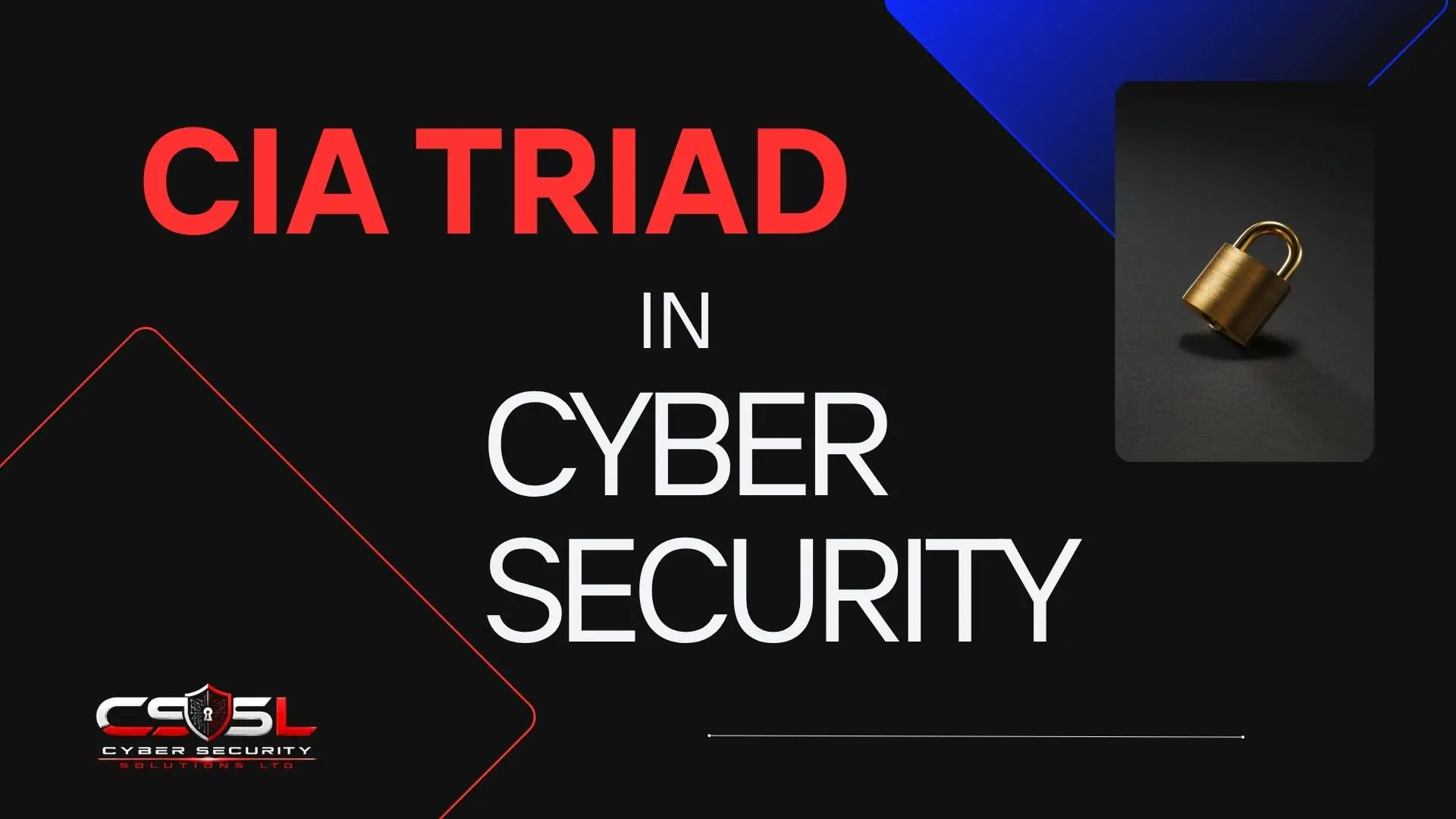 what is the CIA triad in cyber security diagram showing confidentiality integrity and availability pillars