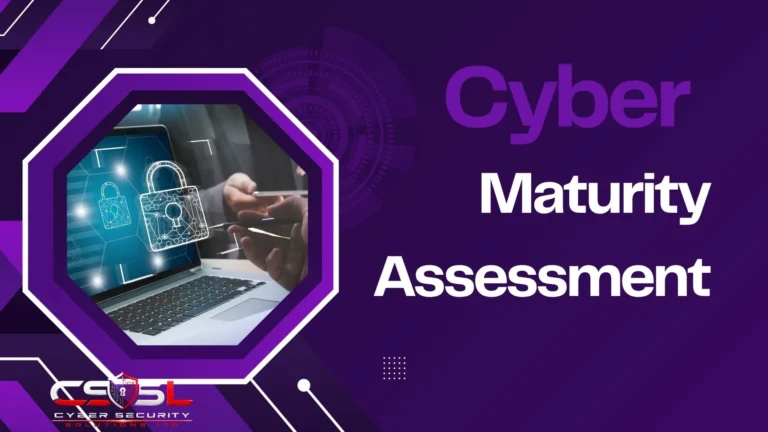 cyber maturity assessment diagram showing the five tiers from initial to optimised security posture