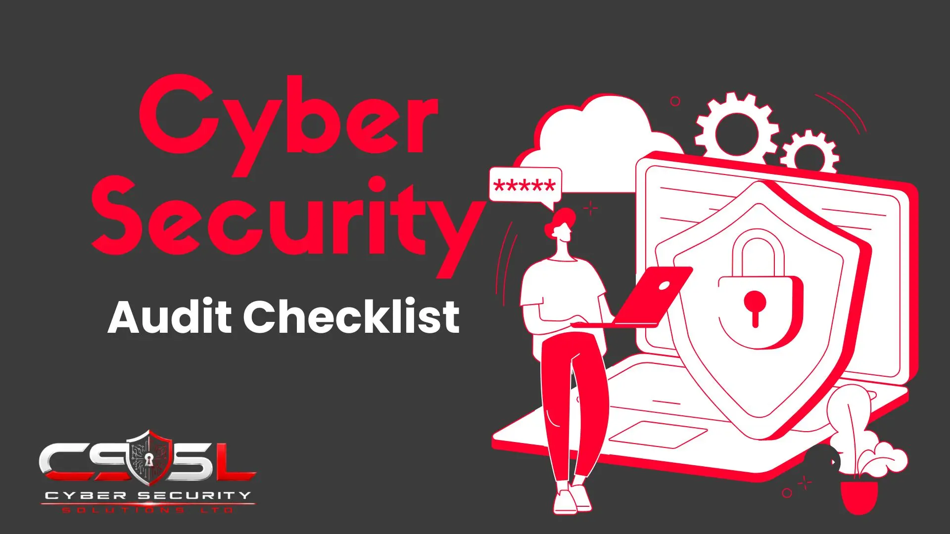 cyber security audit checklist showing NIST CSF 2.0 six function framework and scoring methodology