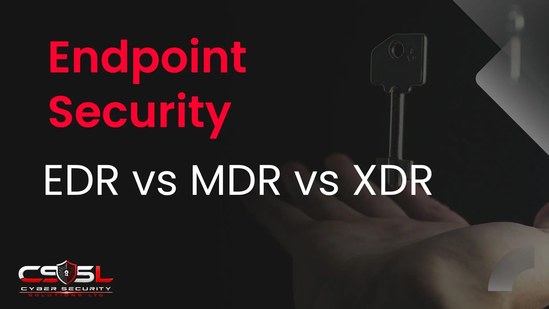 Diagram comparing EDR, MDR and XDR showing the difference between technology scope and managed service coverage