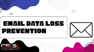 email data loss prevention diagram showing outbound email DLP scanning for sensitive data before sending