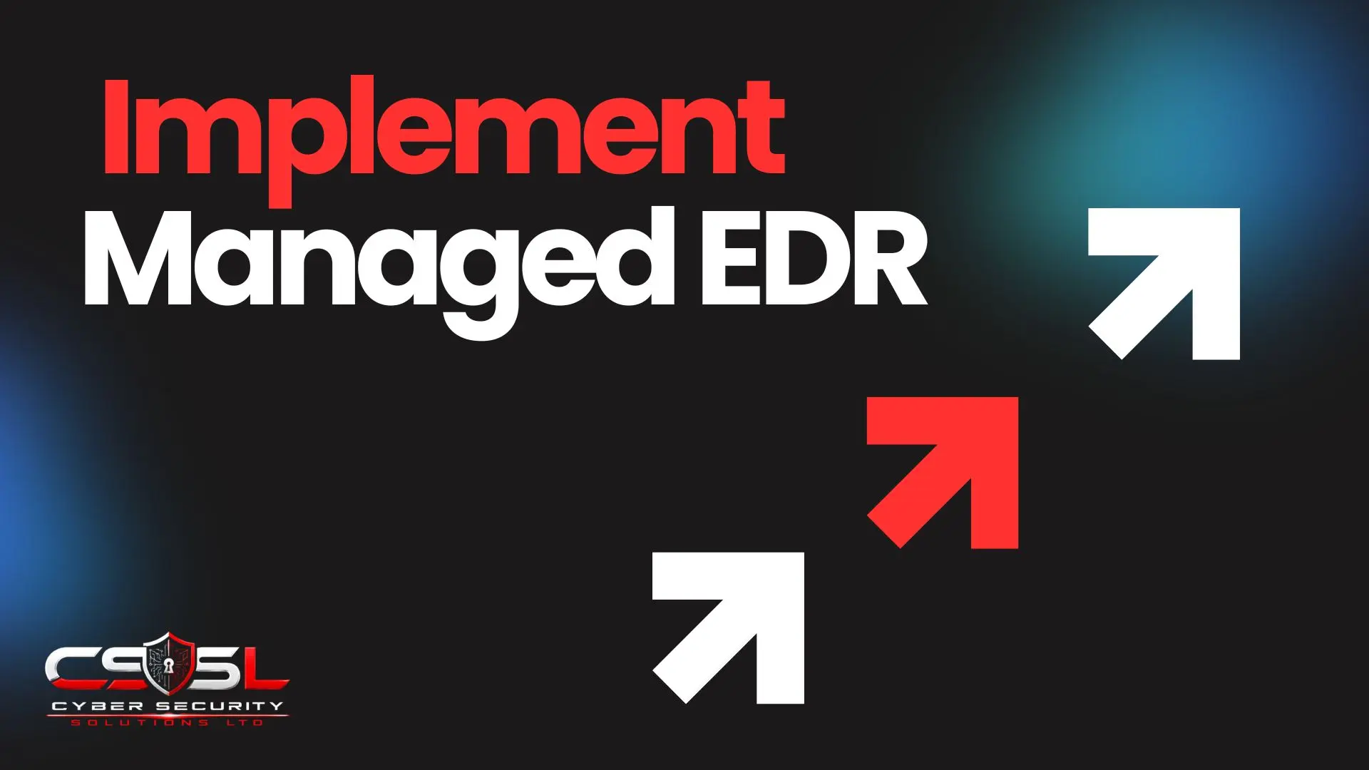 Flowchart showing the step-by-step process for implementing managed EDR from endpoint inventory to full deployment