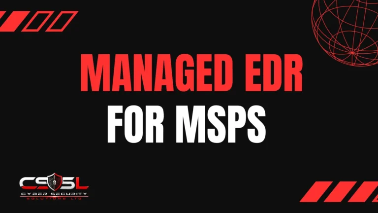 managed EDR for MSPs dashboard showing multi-tenant client protection across endpoints