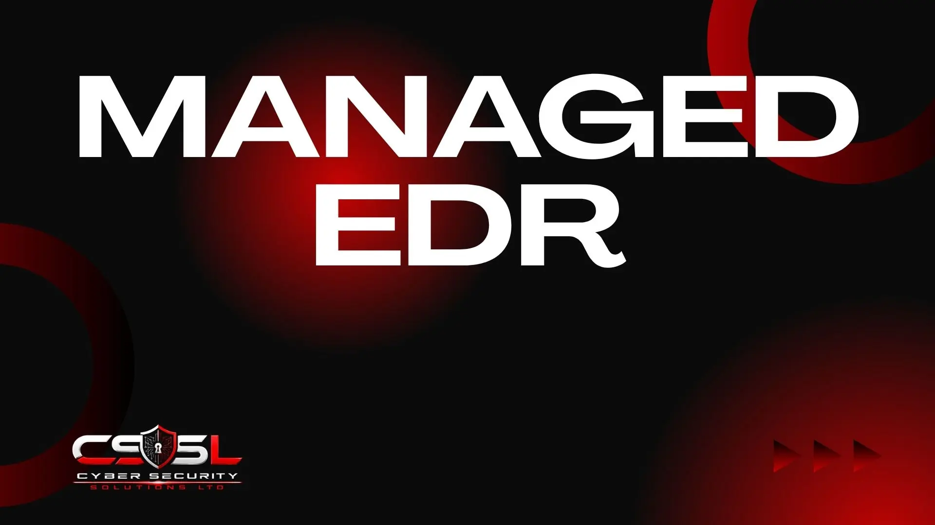 Diagram showing managed EDR combining automated endpoint detection with 24/7 human security analyst oversight