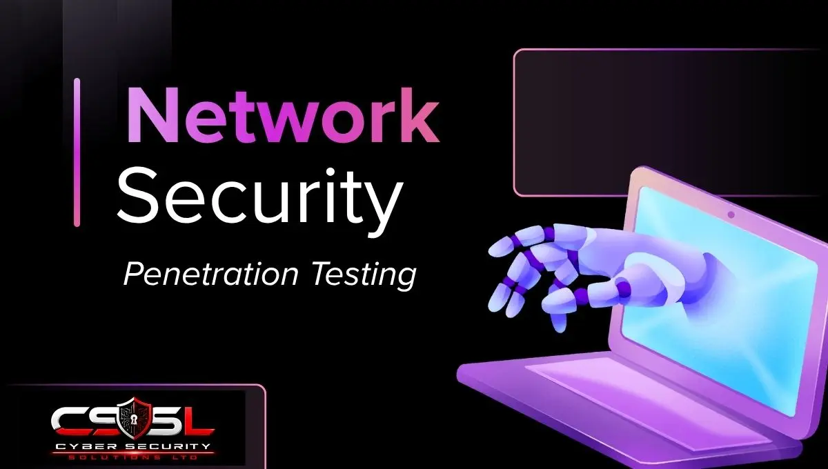 Diagram illustrating network security penetration testing methodology and phases