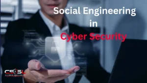Illustration showing how social engineering attacks manipulate human psychology through phishing, pretexting and baiting