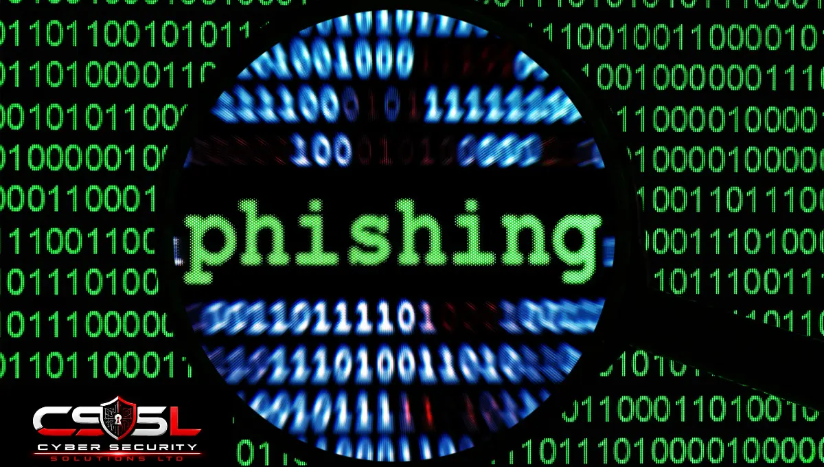 Illustration showing a phishing email attempting to trick a user into clicking a malicious link or fake login page