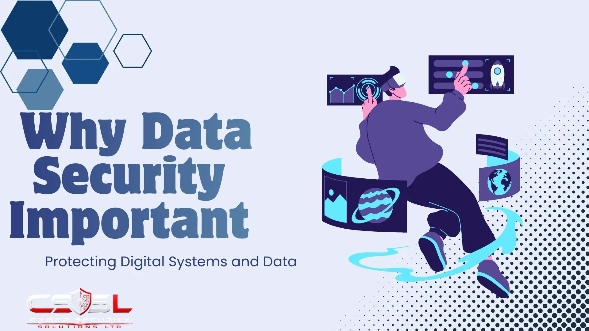Illustration showing data security risks and business impact of a data breach, including cost and compliance factors