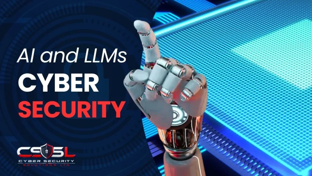 AI and LLMs in cyber security diagram showing prompt injection and OWASP LLM Top 10 risks