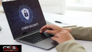 Diagram explaining how cyber security as a service works for businesses