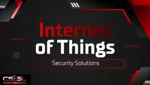 IoT security solutions diagram showing segmented connected devices