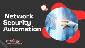 Diagram illustrating network security automation workflow through SOAR platform