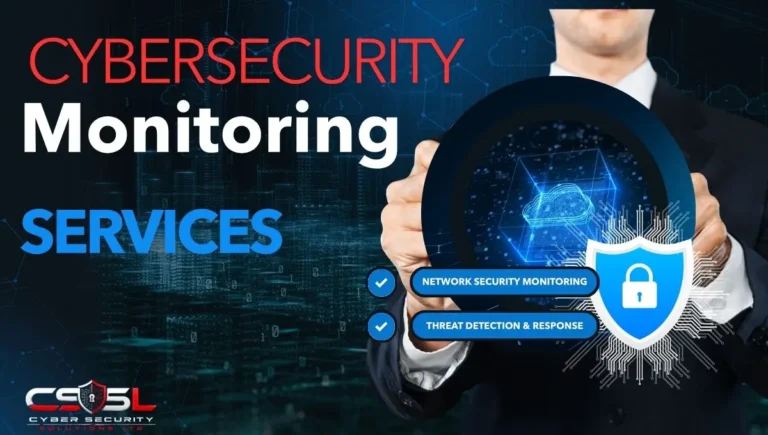 Cybersecurity monitoring services dashboard showing continuous SOC alerts
