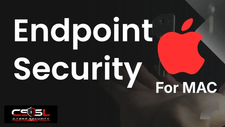 EDR for Mac diagram showing Apple Endpoint Security Framework and macOS threat protection