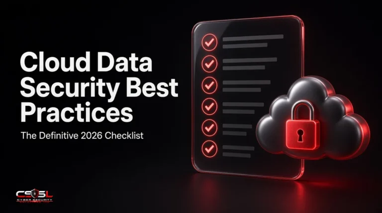 cloud data security best practices checklist showing IAM encryption and CASB controls for 2026
