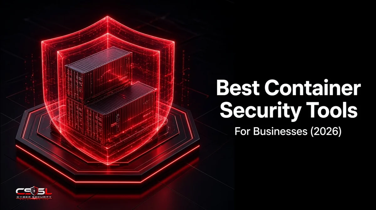 Comparison chart of the best container security tool options for businesses in 2026, showing Wiz, Cortex Cloud, Aqua Security, Sysdig and open-source tools compared on image scanning, Kubernetes posture, runtime protection and CI/CD integration