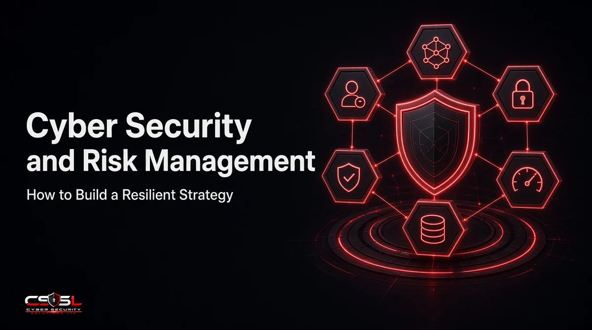 Cyber security and risk management framework diagram