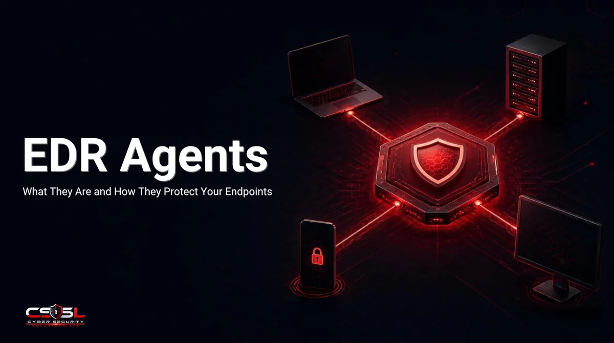 EDR agents diagram showing endpoint telemetry collection and detect only pilot deployment process