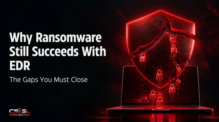 why ransomware still succeeds with EDR installed diagram showing visibility gaps and BYOVD attacks