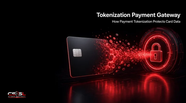 Tokenization payment gateway diagram showing a customer card number sent to a secure vault and replaced with a random token that the merchant stores for future payments